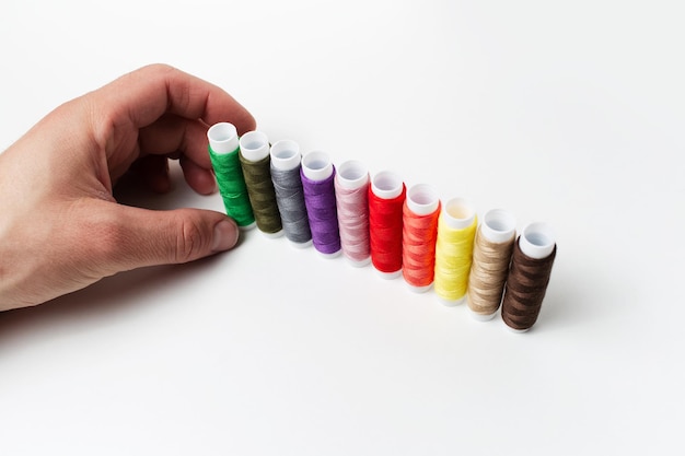 Процесс вышивки